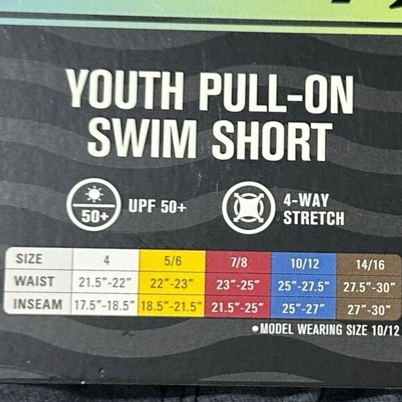 Hurley Boys Swim Short Color Black Size 7/8 - Picture 11 of 11